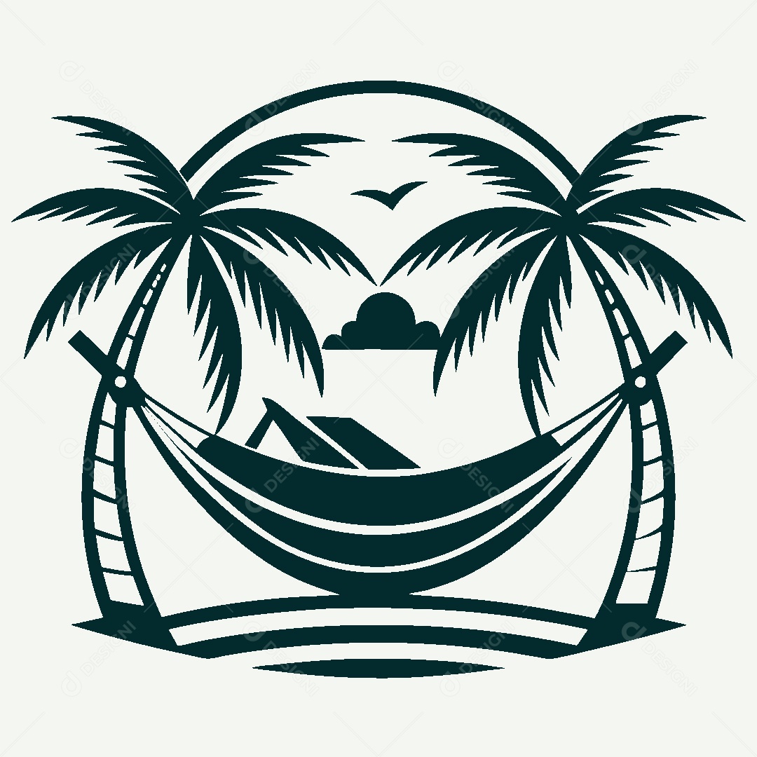 Modelo de Logotipo de Praia Vetor EPS