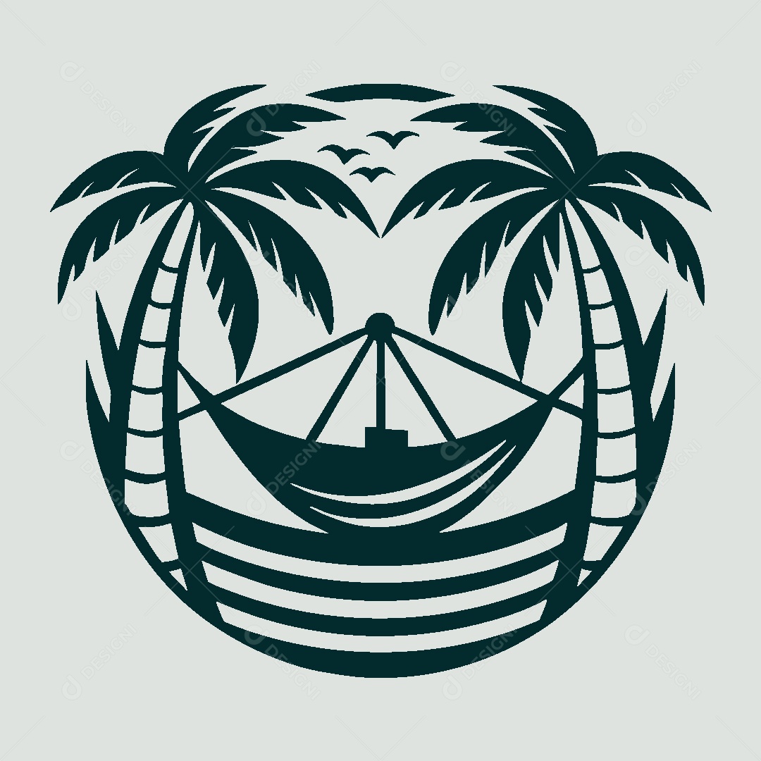 Modelo de Logotipo de Praia Vetor EPS