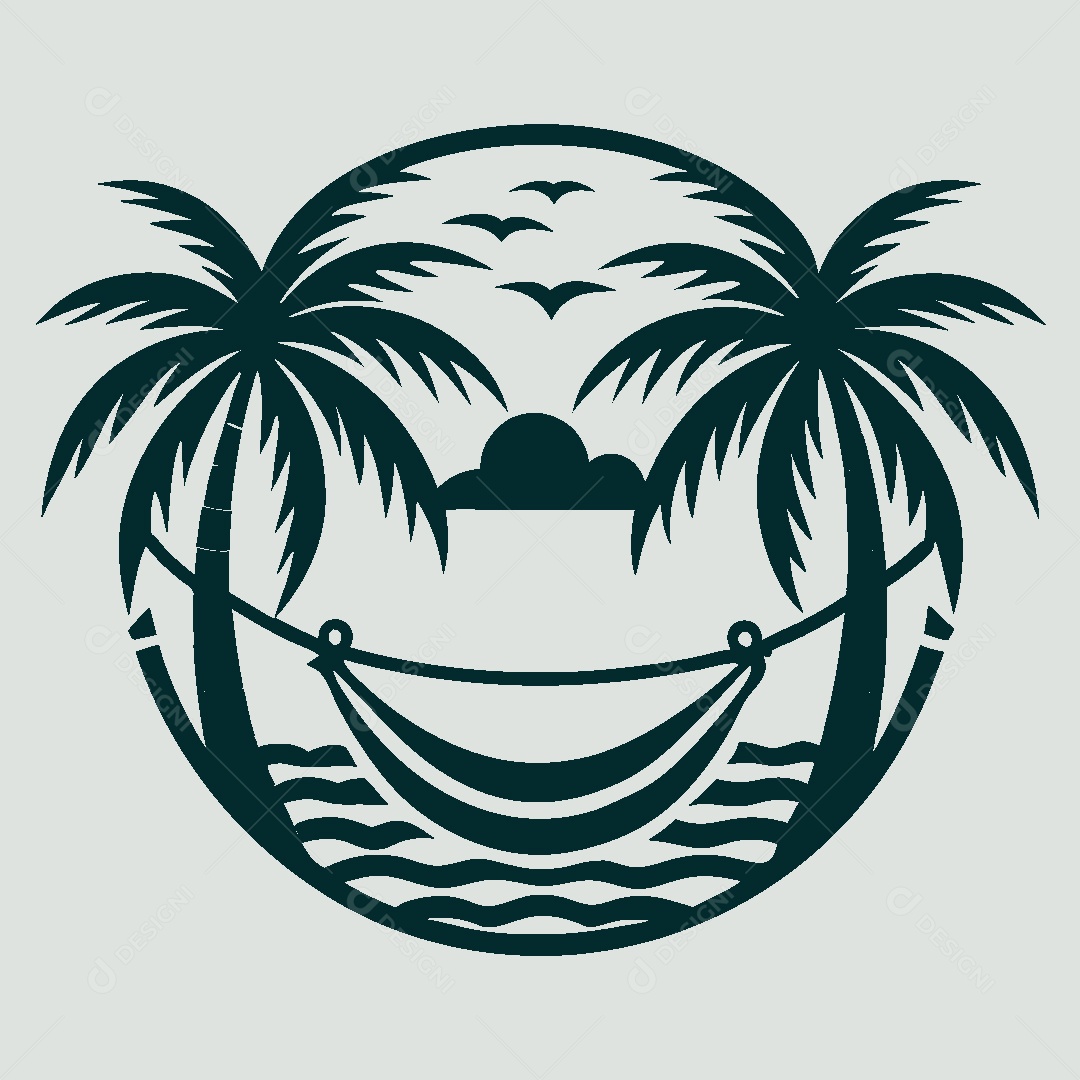 Modelo de Logotipo de Praia Vetor EPS