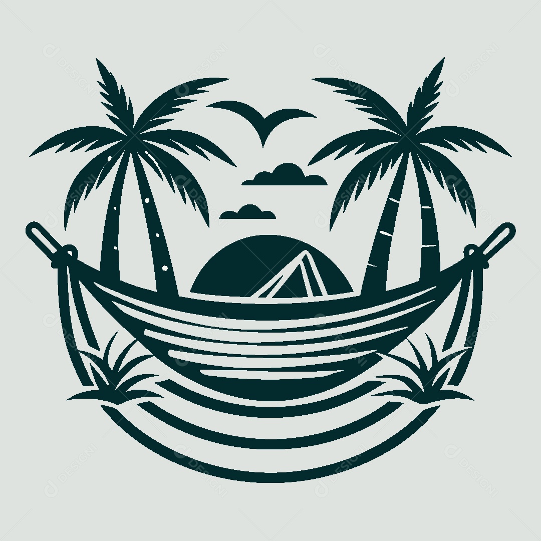 Modelo de Logotipo de Praia Vetor EPS