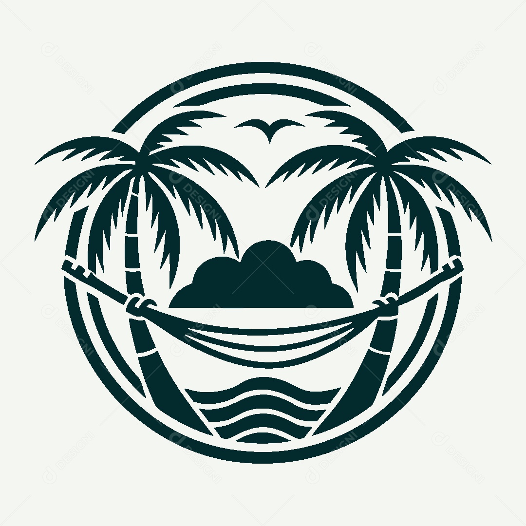 Modelo de Logotipo de Praia Vetor EPS