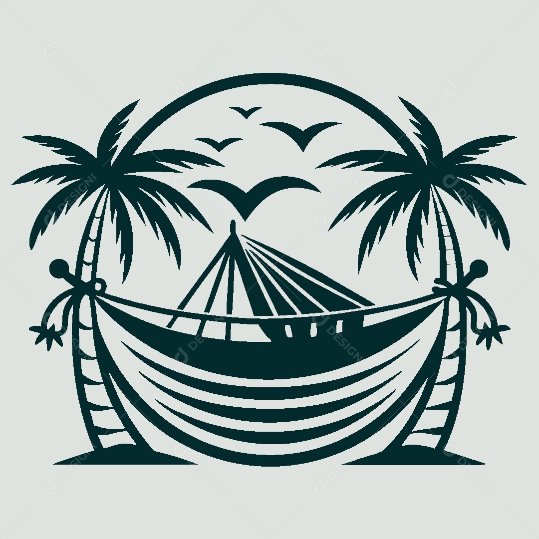 Modelo de Logotipo de Praia Vetor EPS