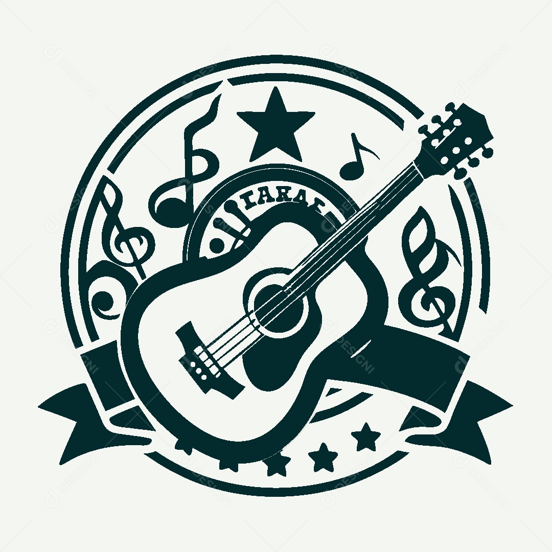 Modelo de Logo Musical Vetor EPS