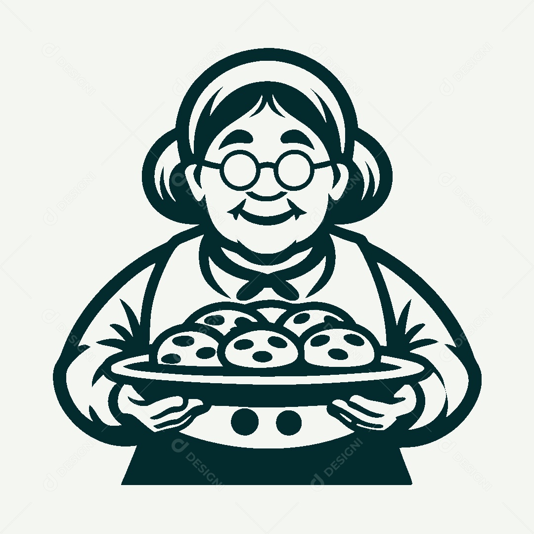 Modelo de Logo Confeiteira Vetor EPS