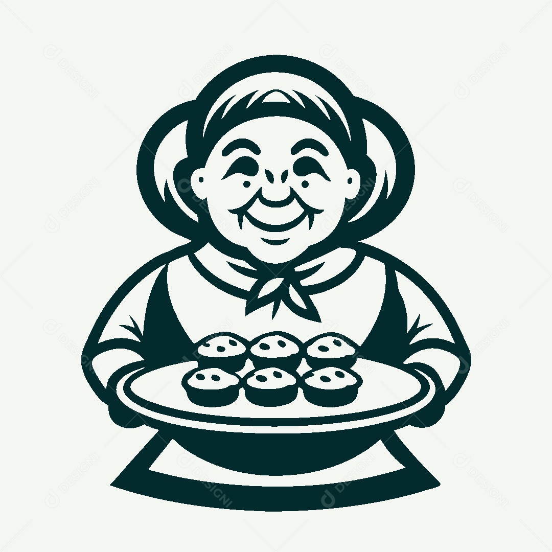 Modelo de Logo Confeiteira Vetor EPS