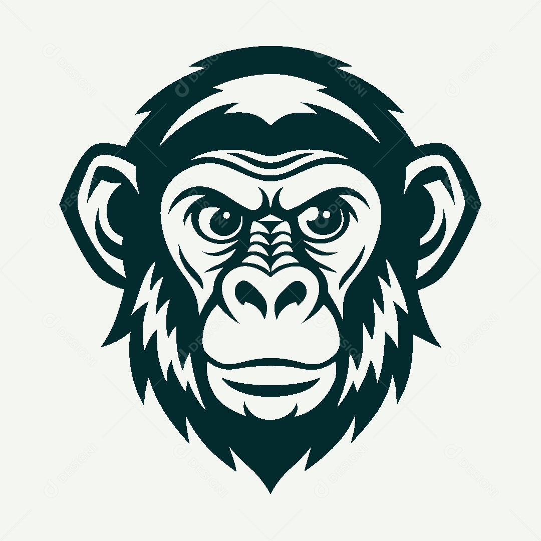 Modelo de Logo de Macaco Vetor EPS