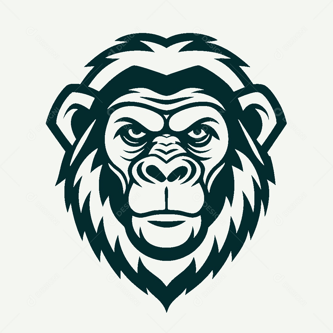 Modelo de Logo de Macaco Vetor EPS
