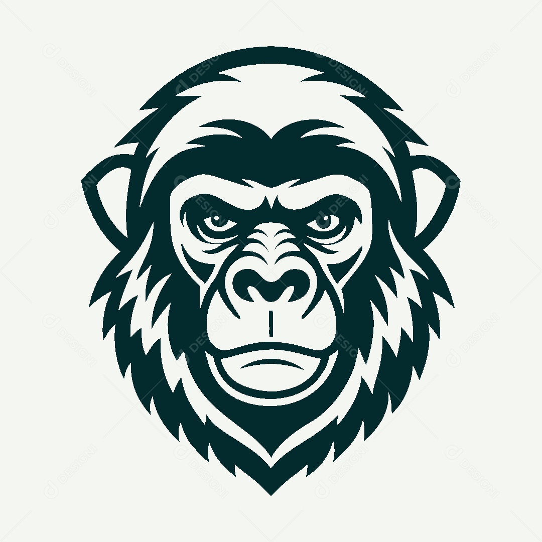 Modelo de Logo de Macaco Vetor EPS