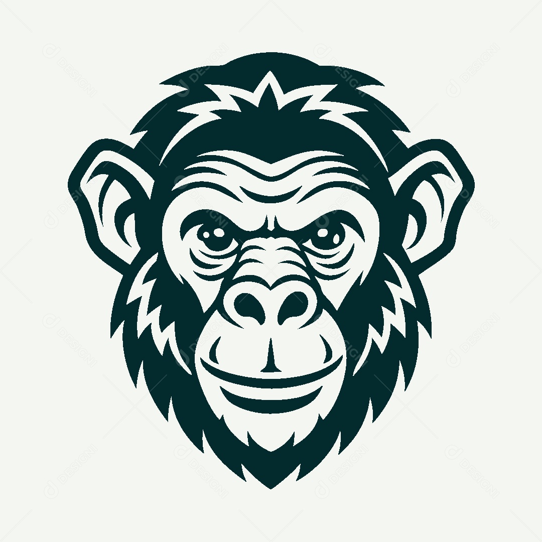 Modelo de Logo de Macaco Vetor EPS