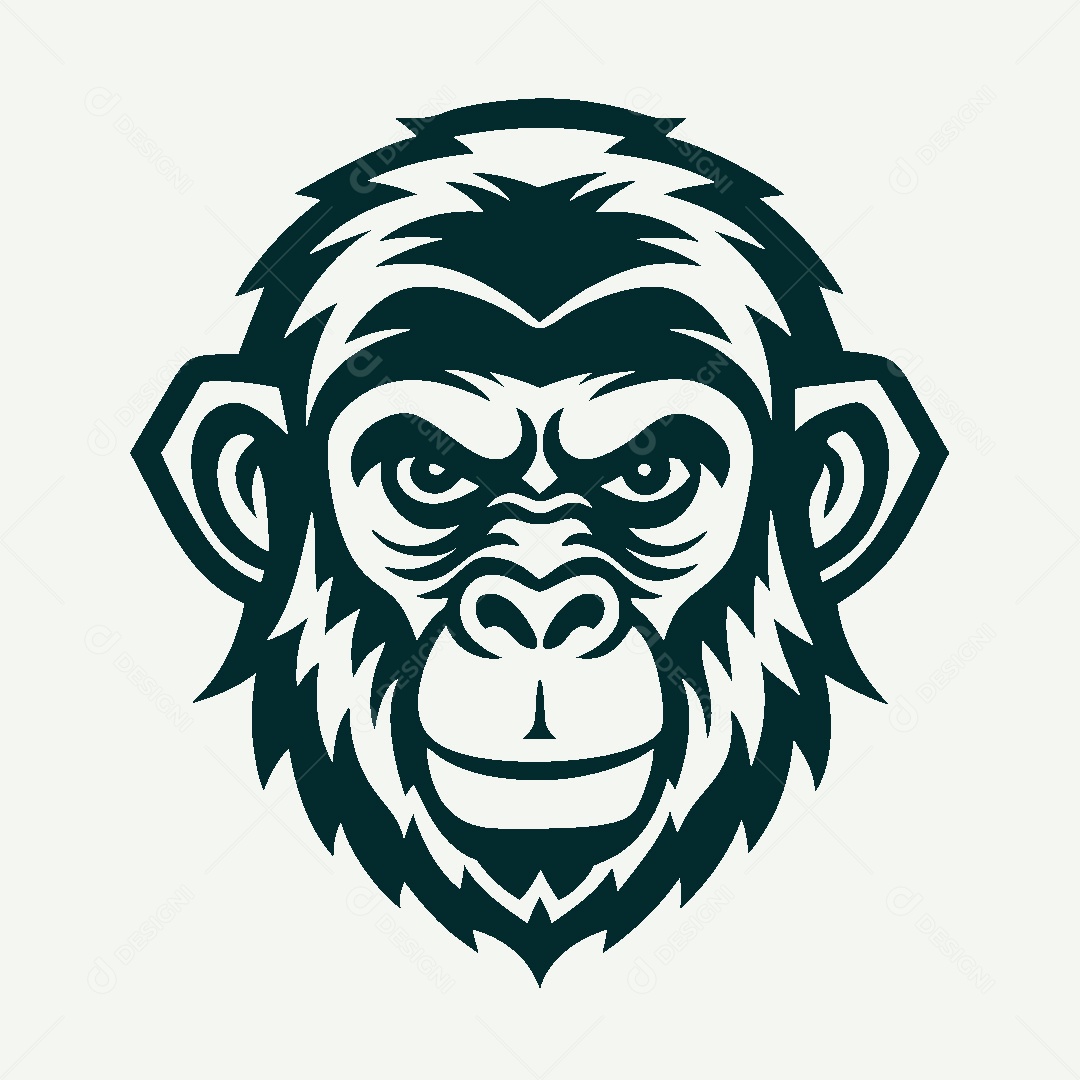 Modelo de Logo de Macaco Vetor EPS