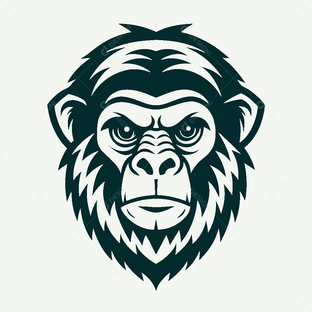 Modelo de Logo de Macaco Vetor EPS