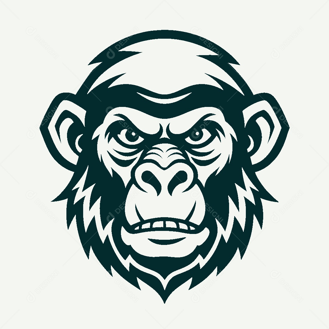 Modelo de Logo de Macaco Vetor EPS