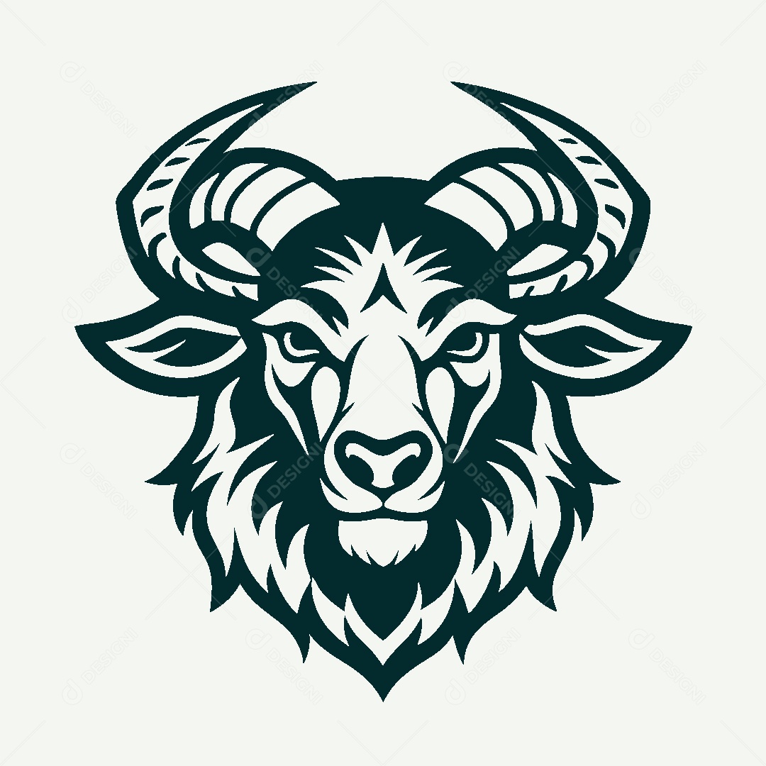 Modelo de Logo de Cabra Vetor EPS