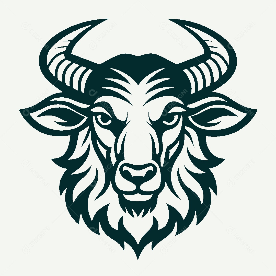 Modelo de Logo de Cabra Vetor EPS