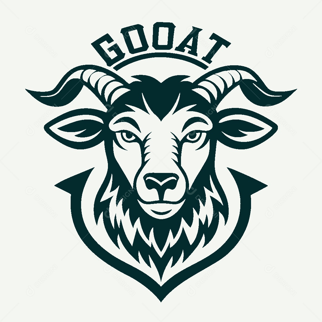 Modelo de Logo de Cabra Vetor EPS