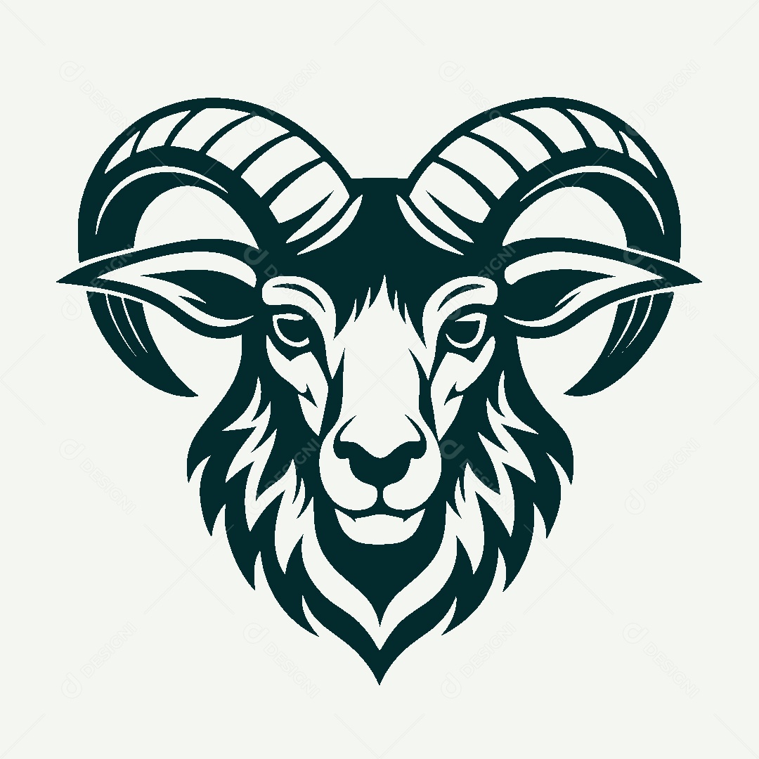 Modelo de Logo de Cabra Vetor EPS