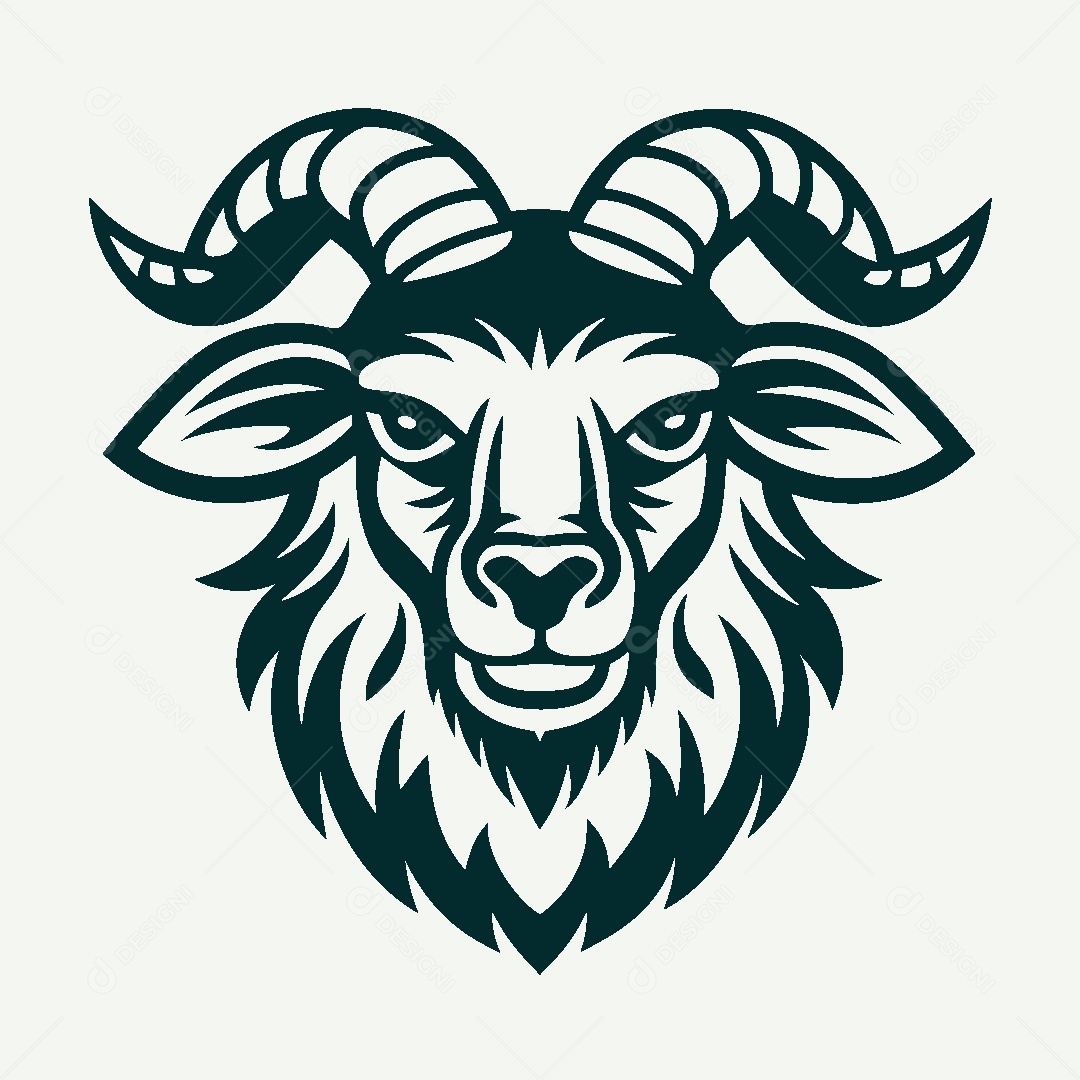 Modelo de Logo de Cabra Vetor EPS