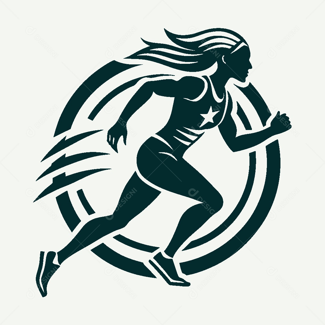 Modelo de Logo Atletismo Vetor EPS