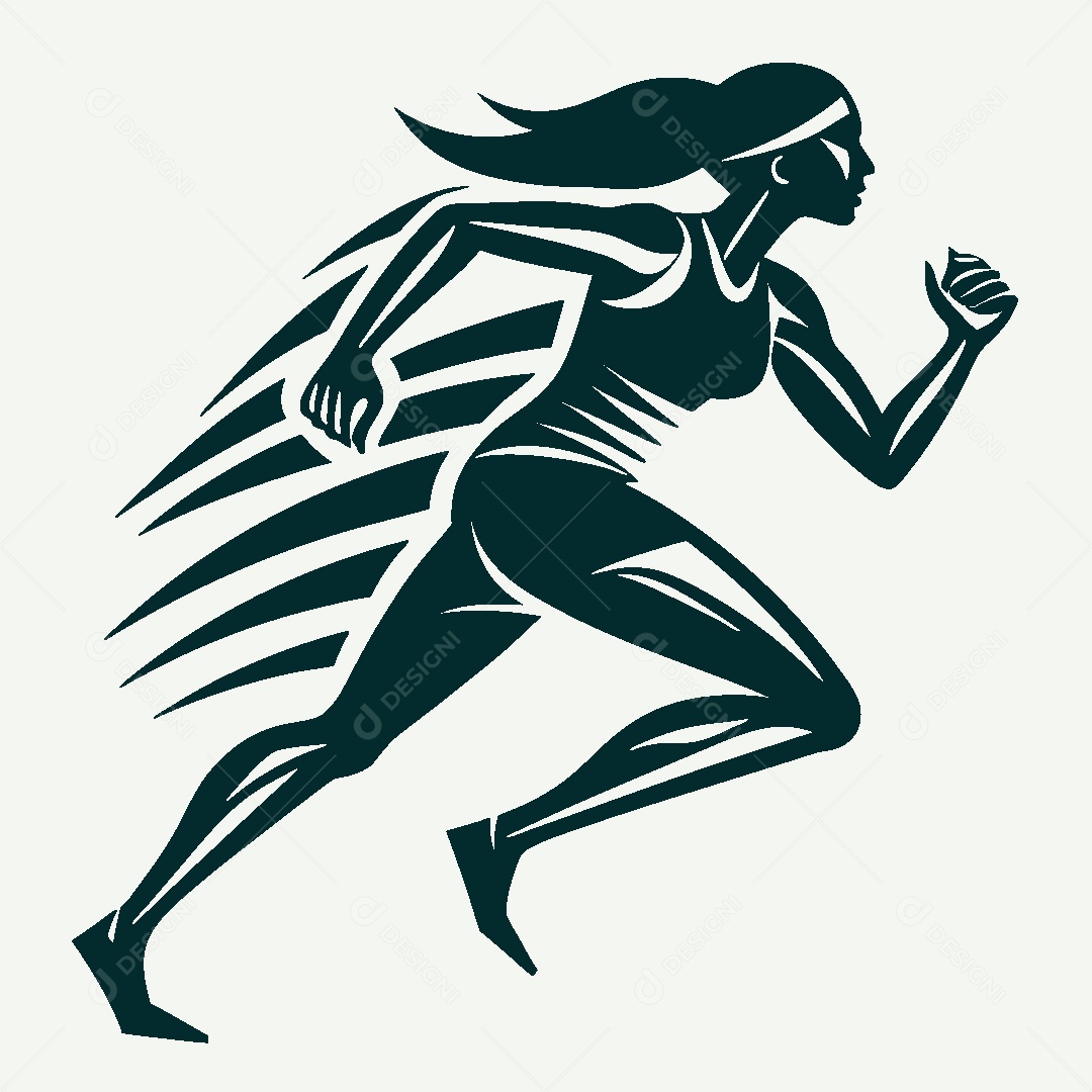 Modelo de Logo Atletismo Vetor EPS