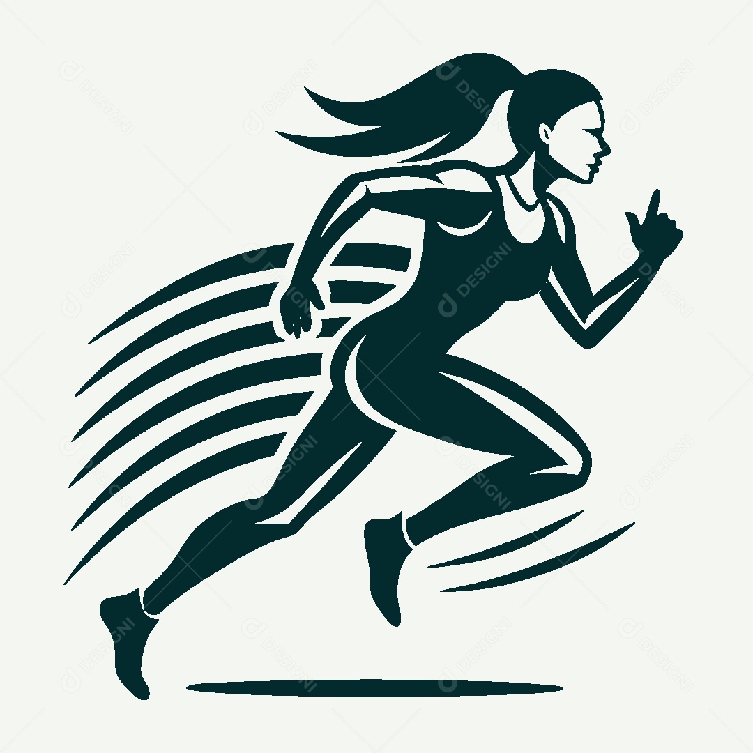 Modelo de Logo Atletismo Vetor EPS