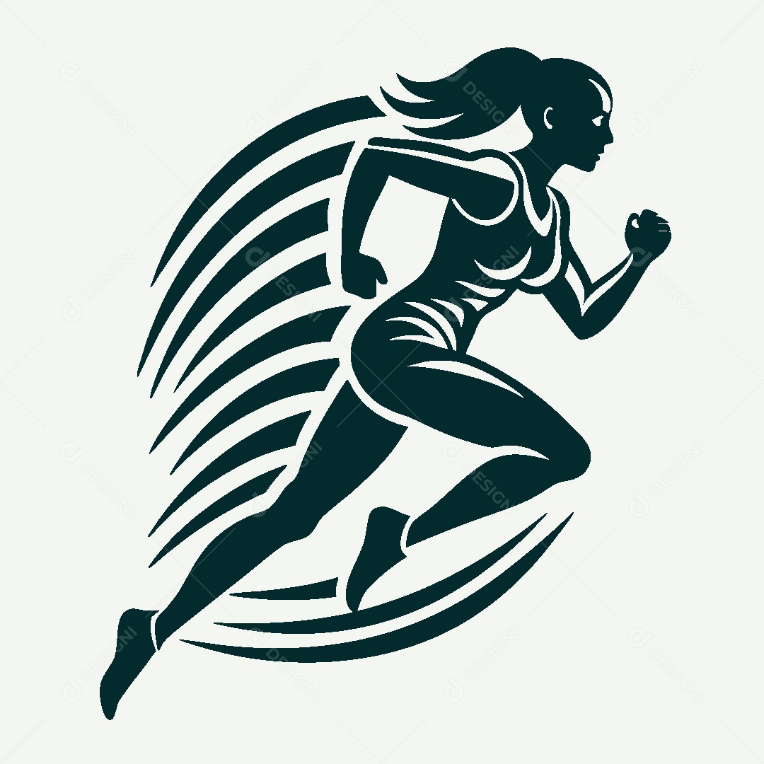 Modelo de Logo Atletismo Vetor EPS