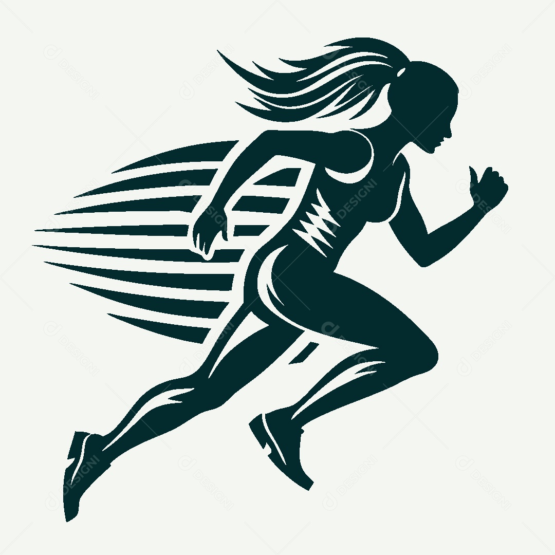 Modelo de Logo Atletismo Vetor EPS