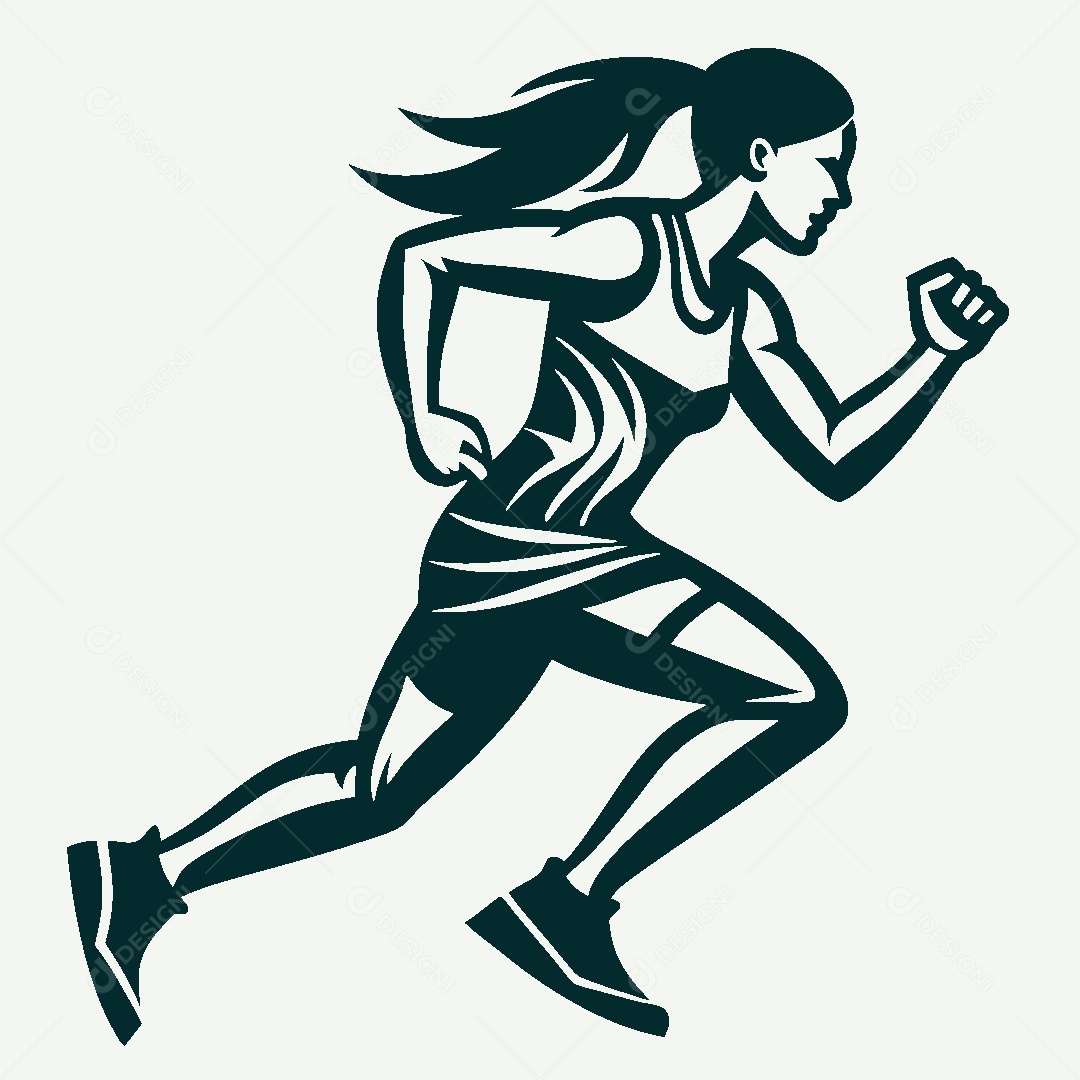 Modelo de Logo Atletismo Vetor EPS