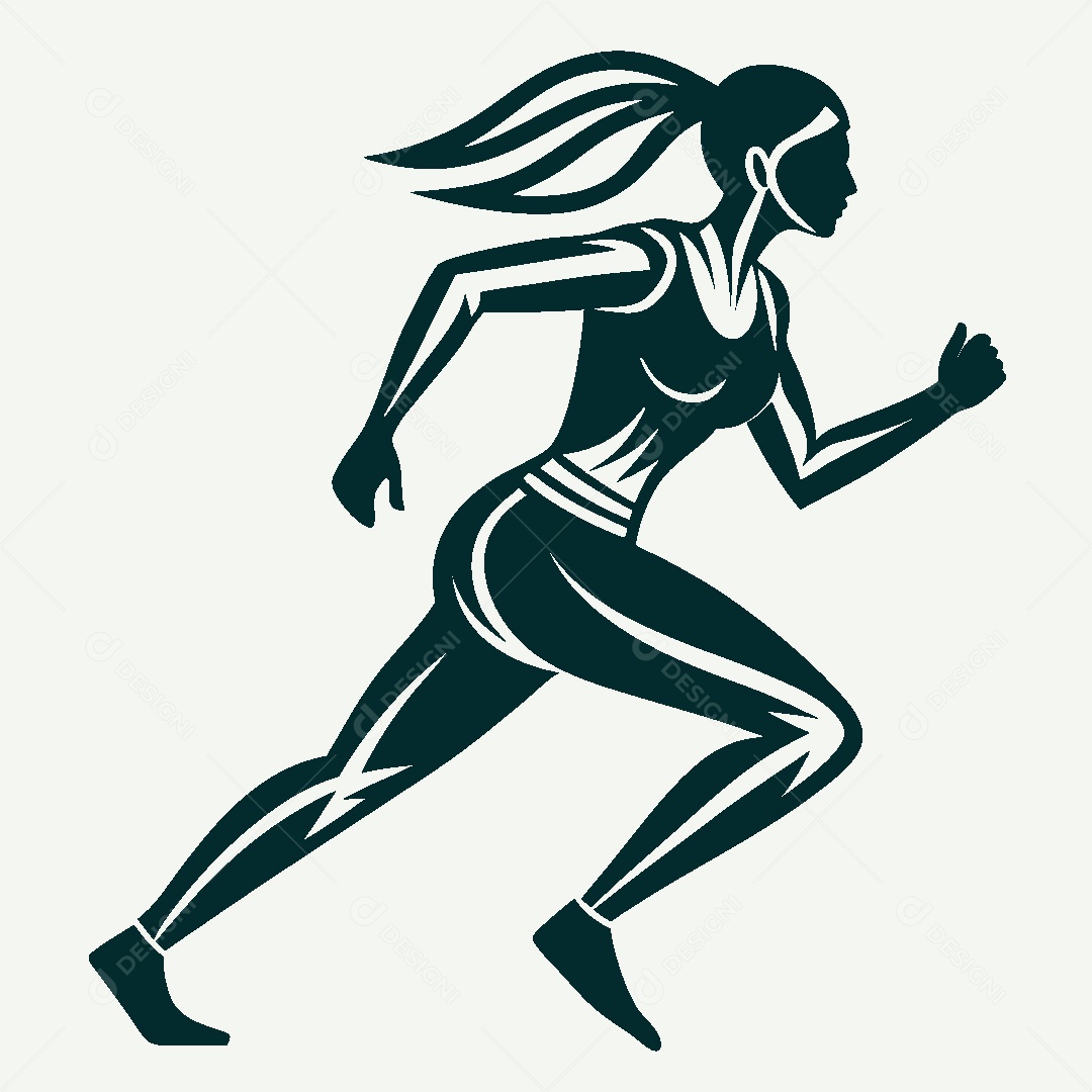 Modelo de Logo Atletismo Vetor EPS