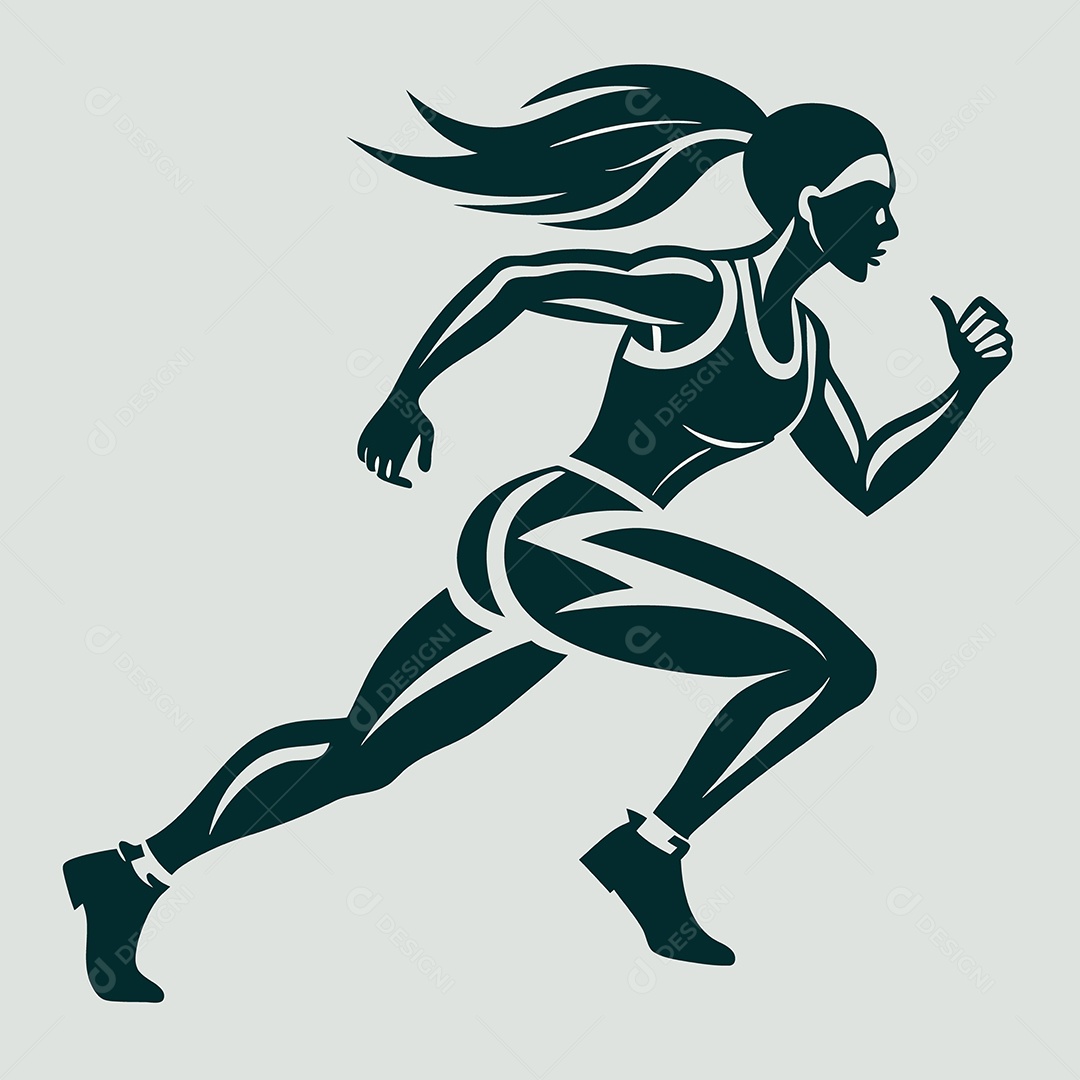 Modelo de Logo Atletismo Vetor EPS