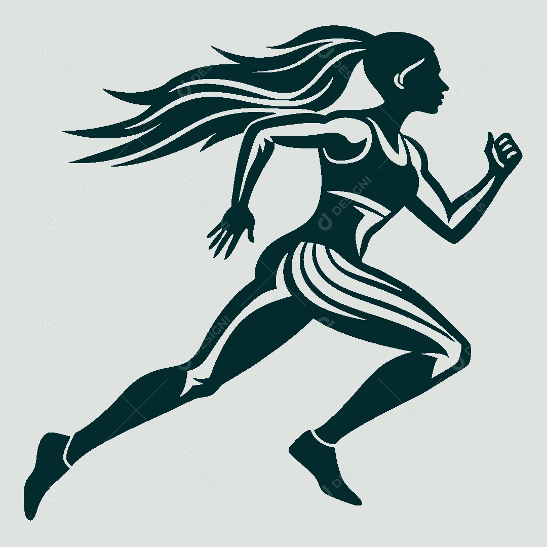 Modelo de Logo Atletismo Vetor EPS