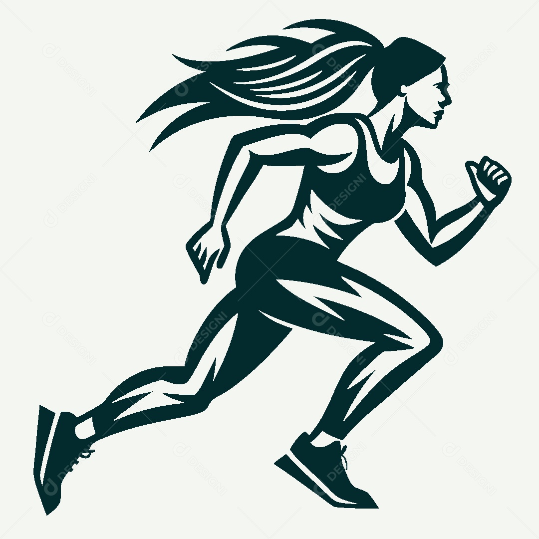 Modelo de Logo Atletismo Vetor EPS