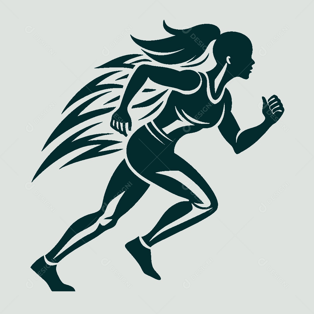 Modelo de Logo Atletismo Vetor EPS