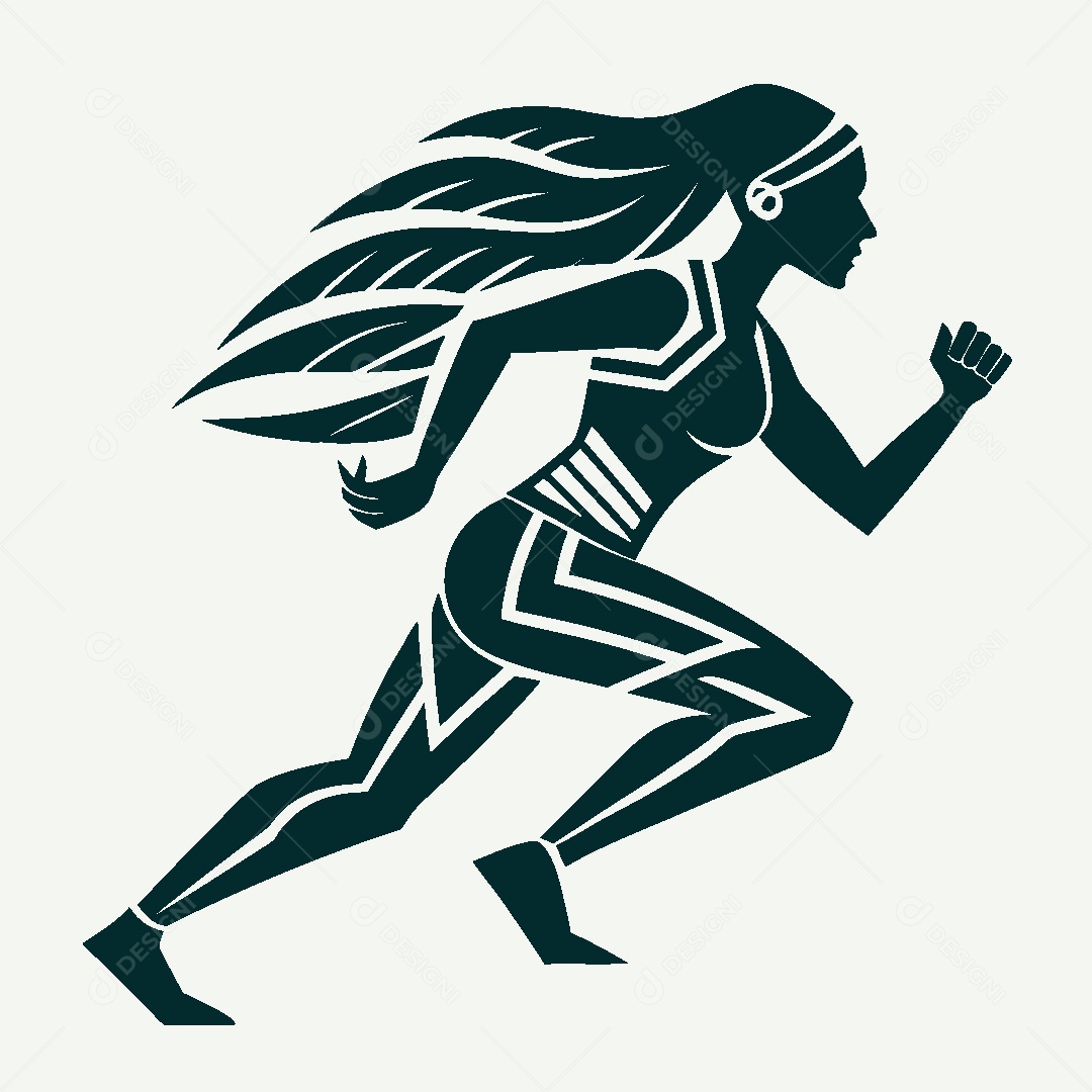 Modelo de Logo Atletismo Vetor EPS