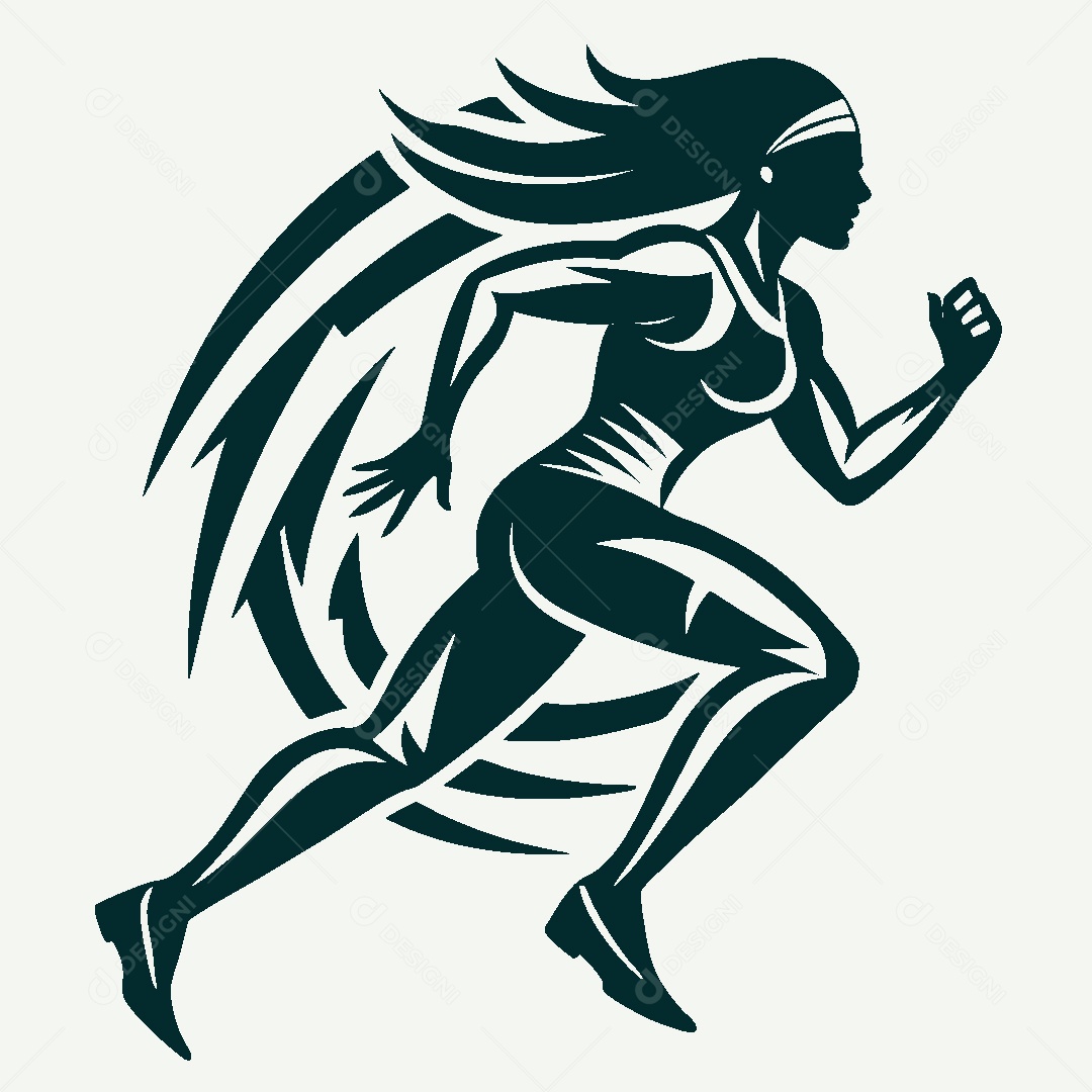 Modelo de Logo Atletismo Vetor EPS