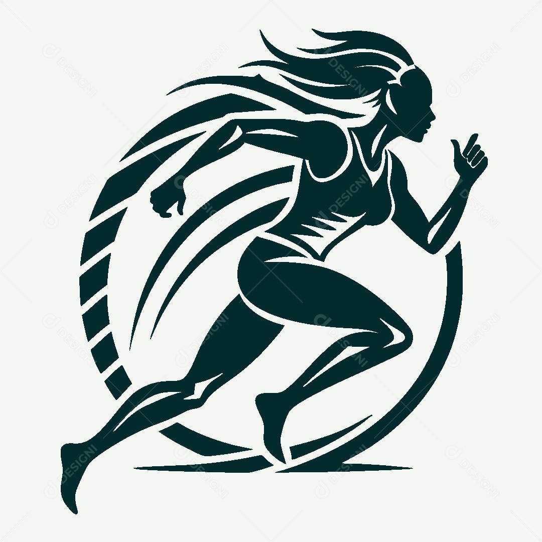 Modelo de Logo Atletismo Vetor EPS
