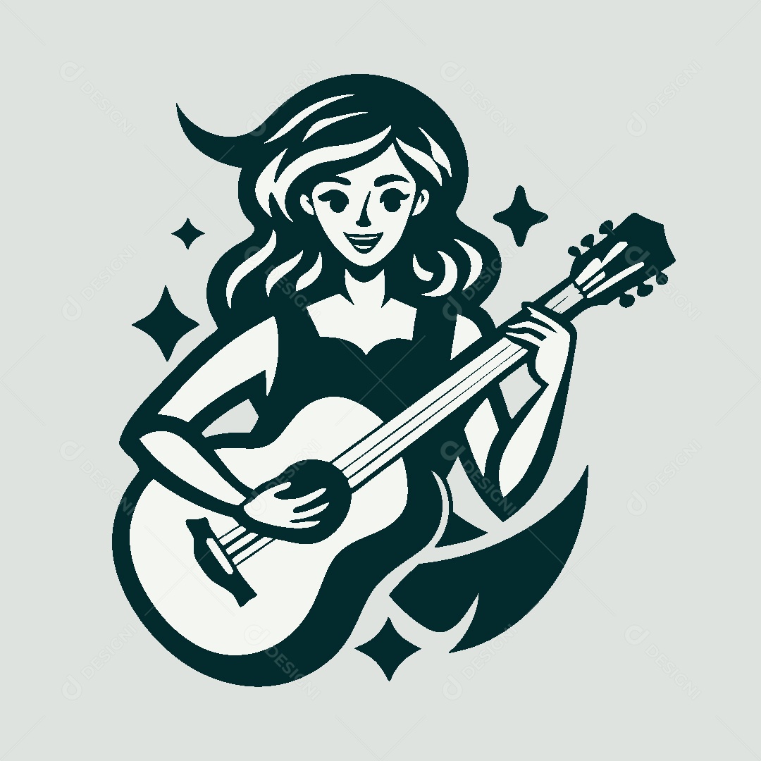 Modelo de Logo Musical Vetor EPS