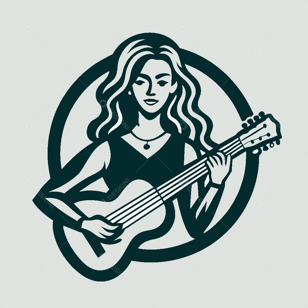 Modelo de Logo Musical Vetor EPS