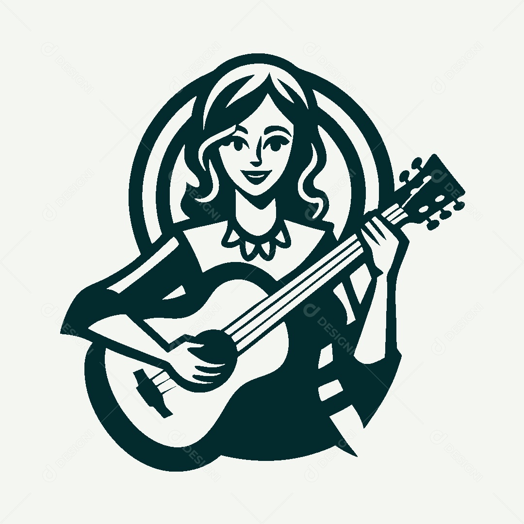 Modelo de Logo Musical Vetor EPS