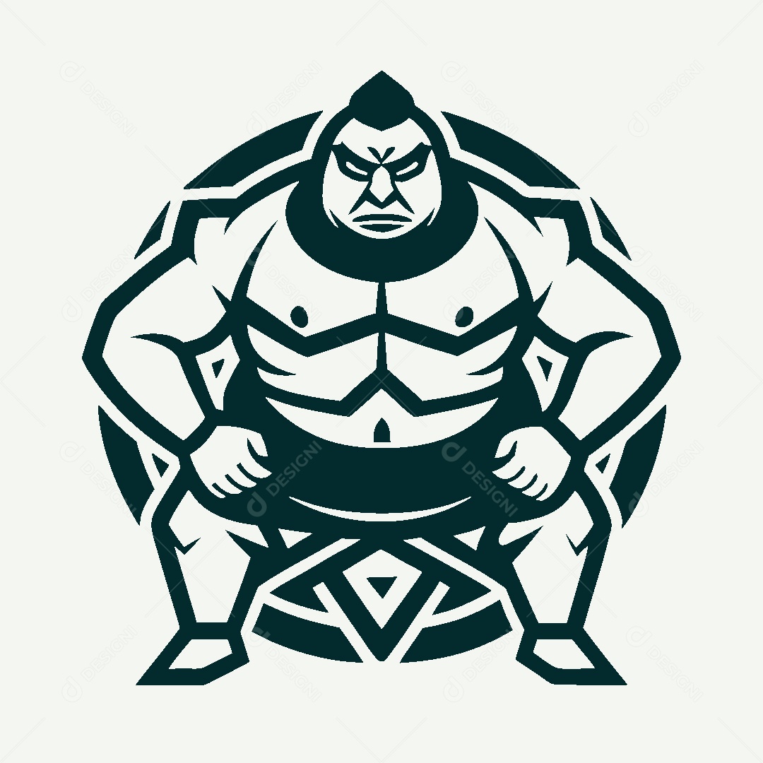 Modelo de Logo de Guerreiro Vetor EPS