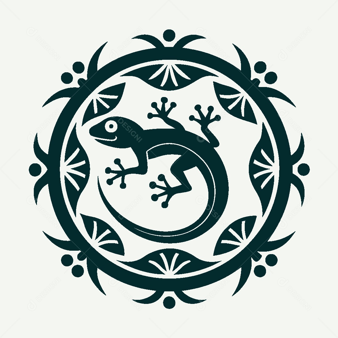 Modelo de Logo de Lagarto Vetor EPS
