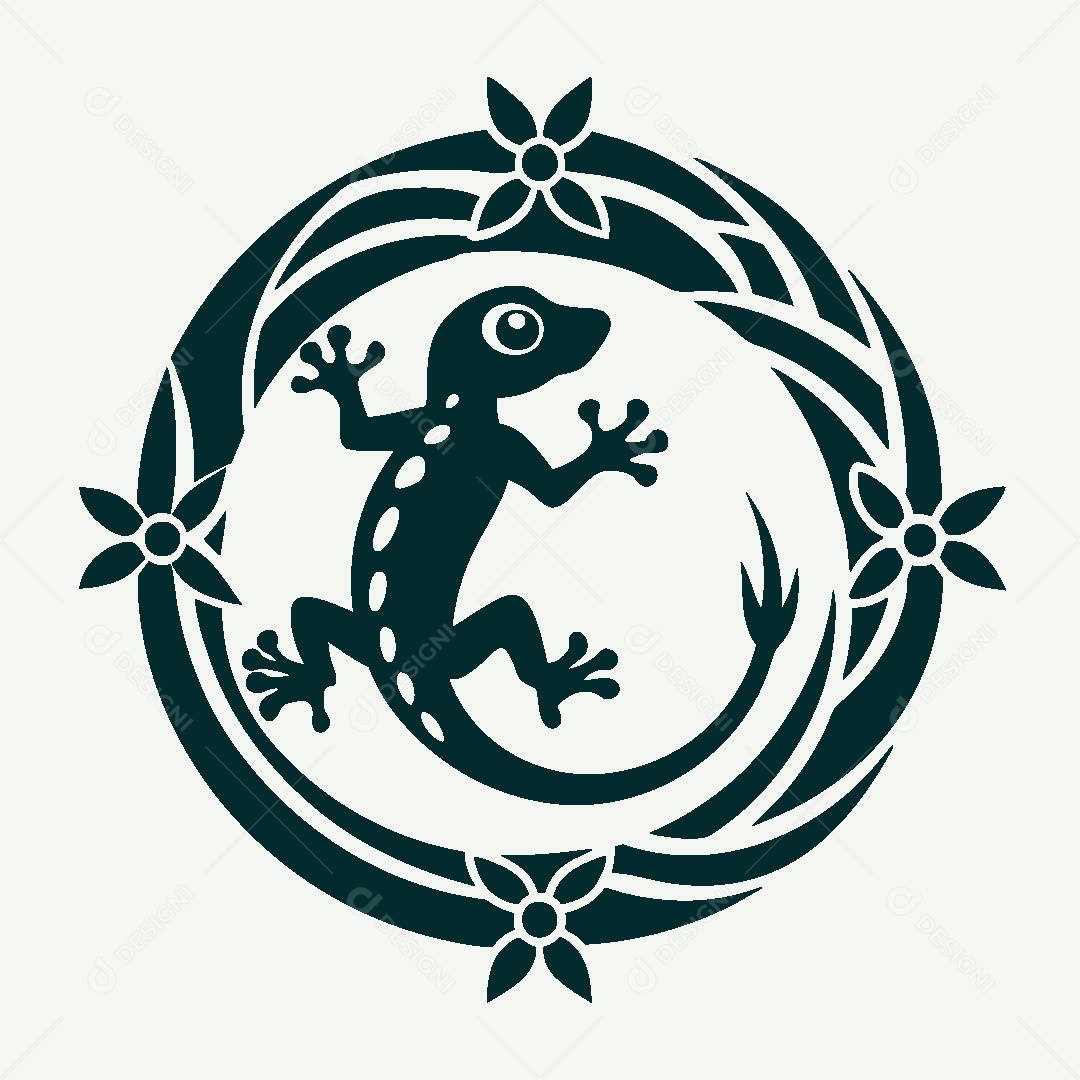 Modelo de Logo de Lagarto Vetor EPS