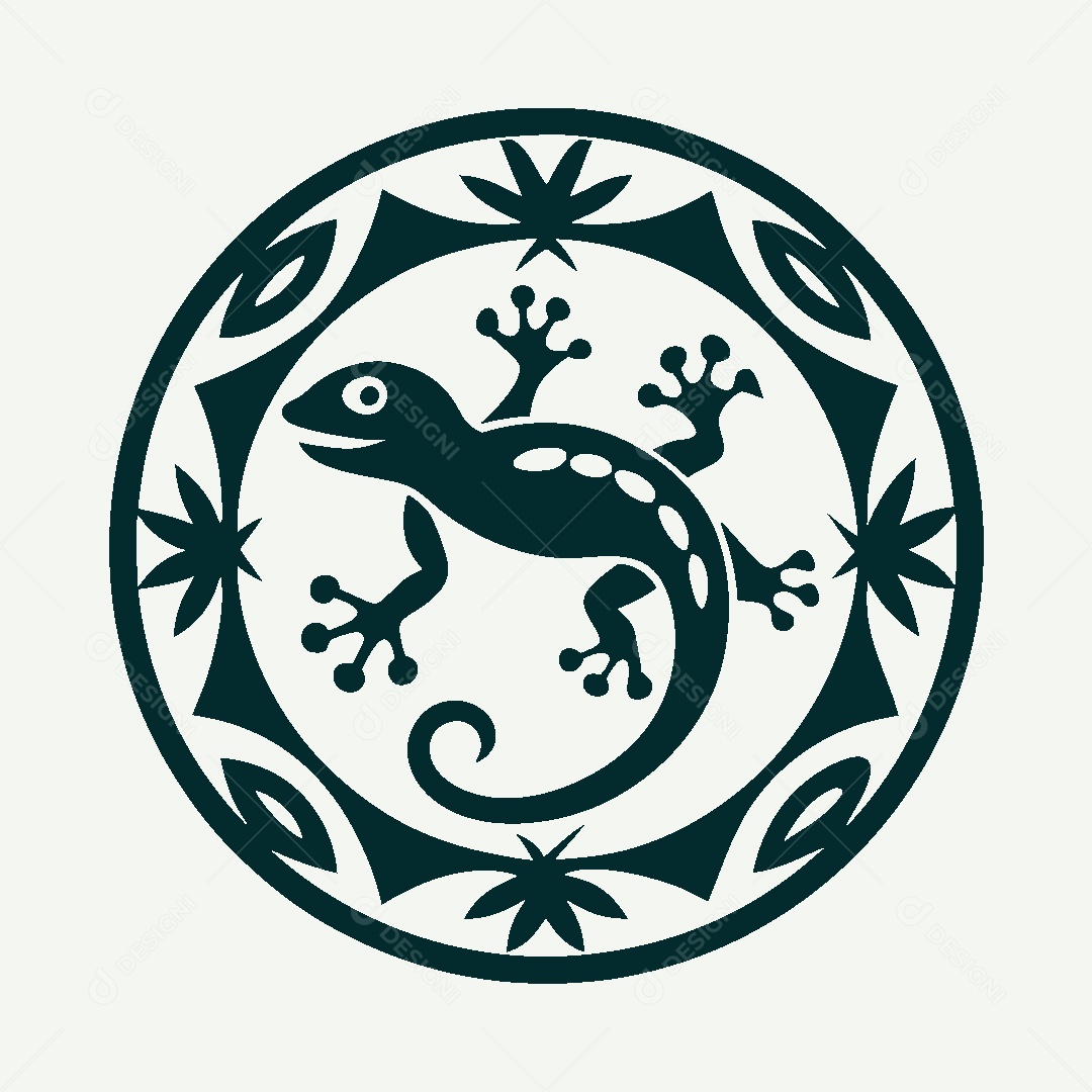Modelo de Logo de Lagarto Vetor EPS