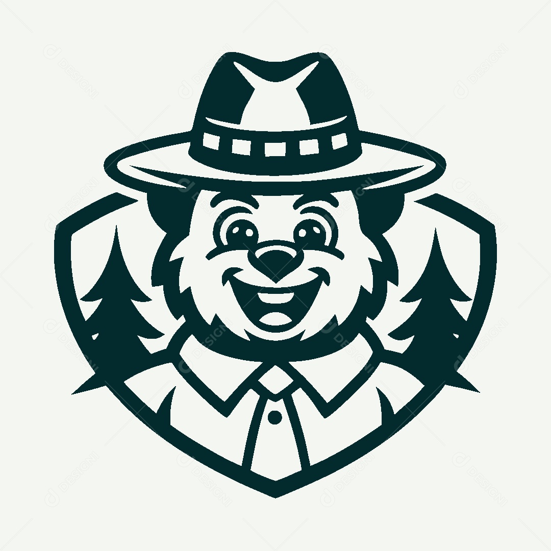 Modelo de Logo de Guarda Florestal Vetor EPS