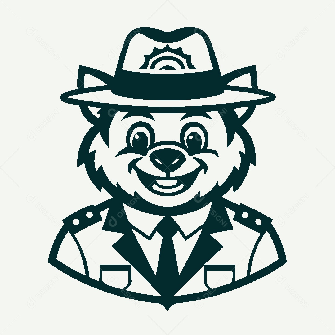 Modelo de Logo de Guarda Florestal Vetor EPS