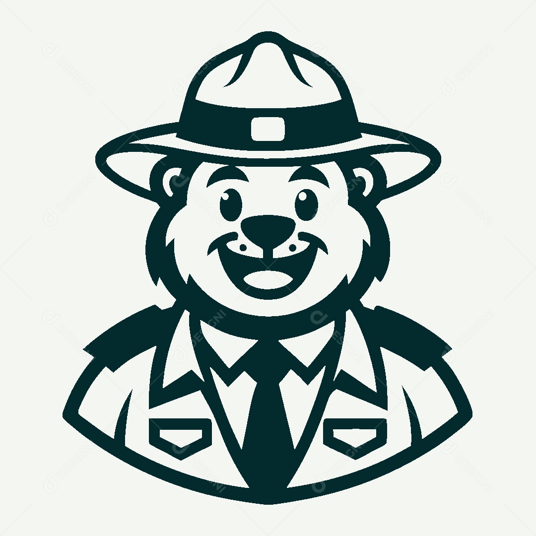 Modelo de Logo de Guarda Florestal Vetor EPS