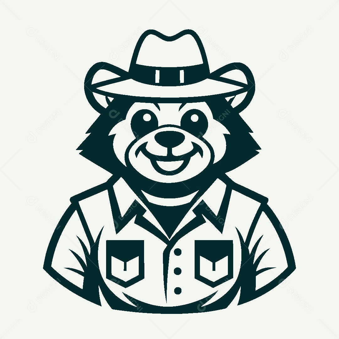 Modelo de Logo de Guarda Florestal Vetor EPS