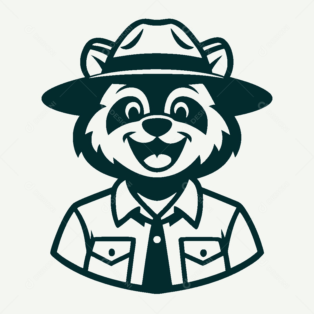 Modelo de Logo de Guarda Florestal Vetor EPS