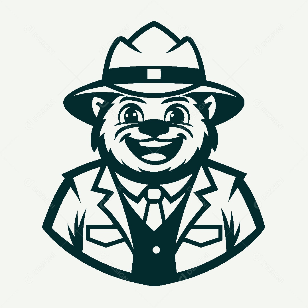 Modelo de Logo de Guarda Florestal Vetor EPS