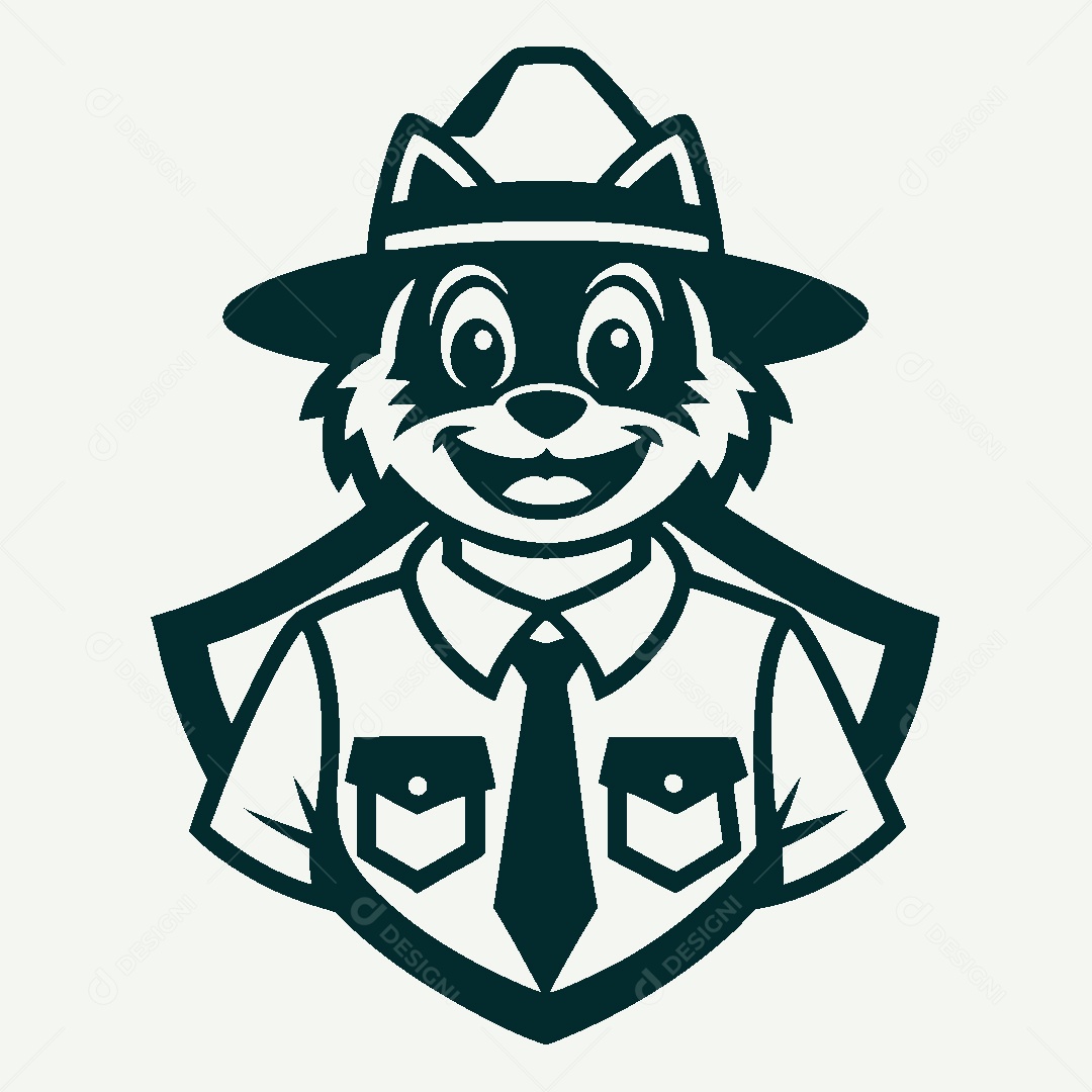 Modelo de Logo de Guarda Florestal Vetor EPS