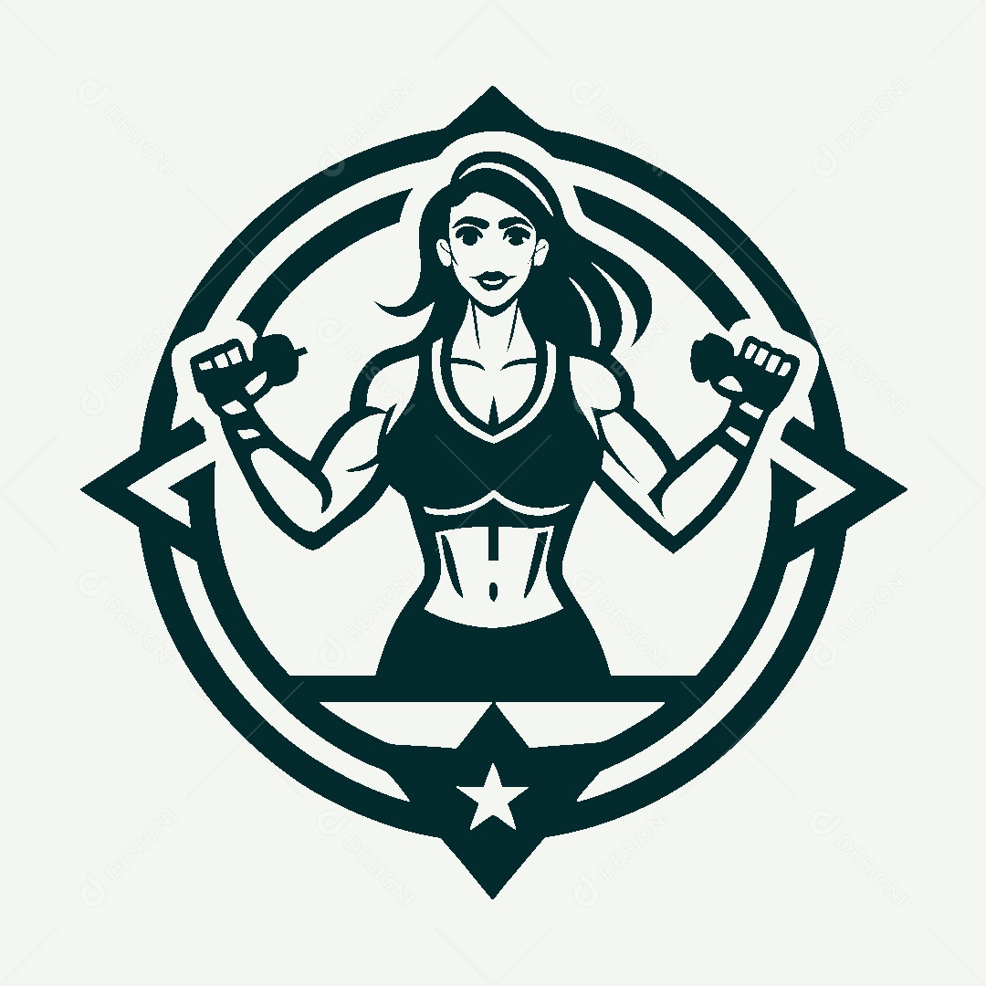 Modelo de Logo de Academia Vetor EPS